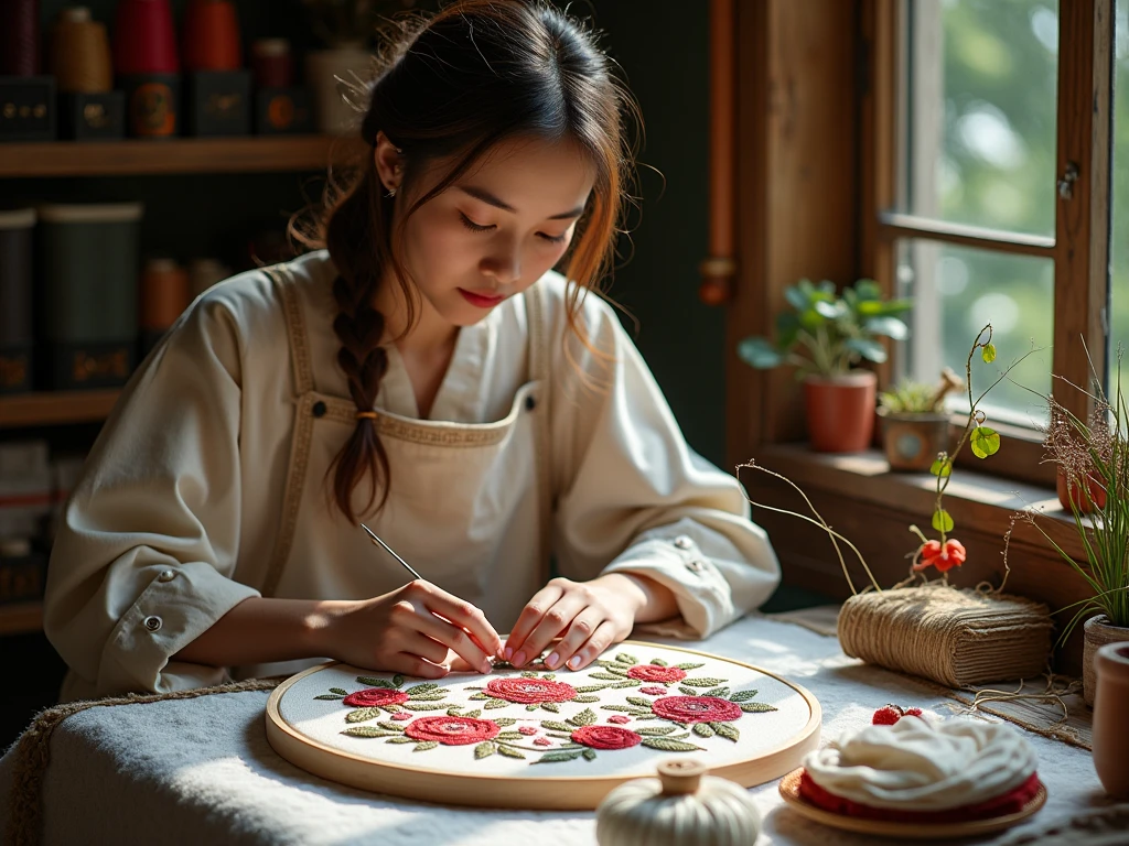 Professional hand embroidery service